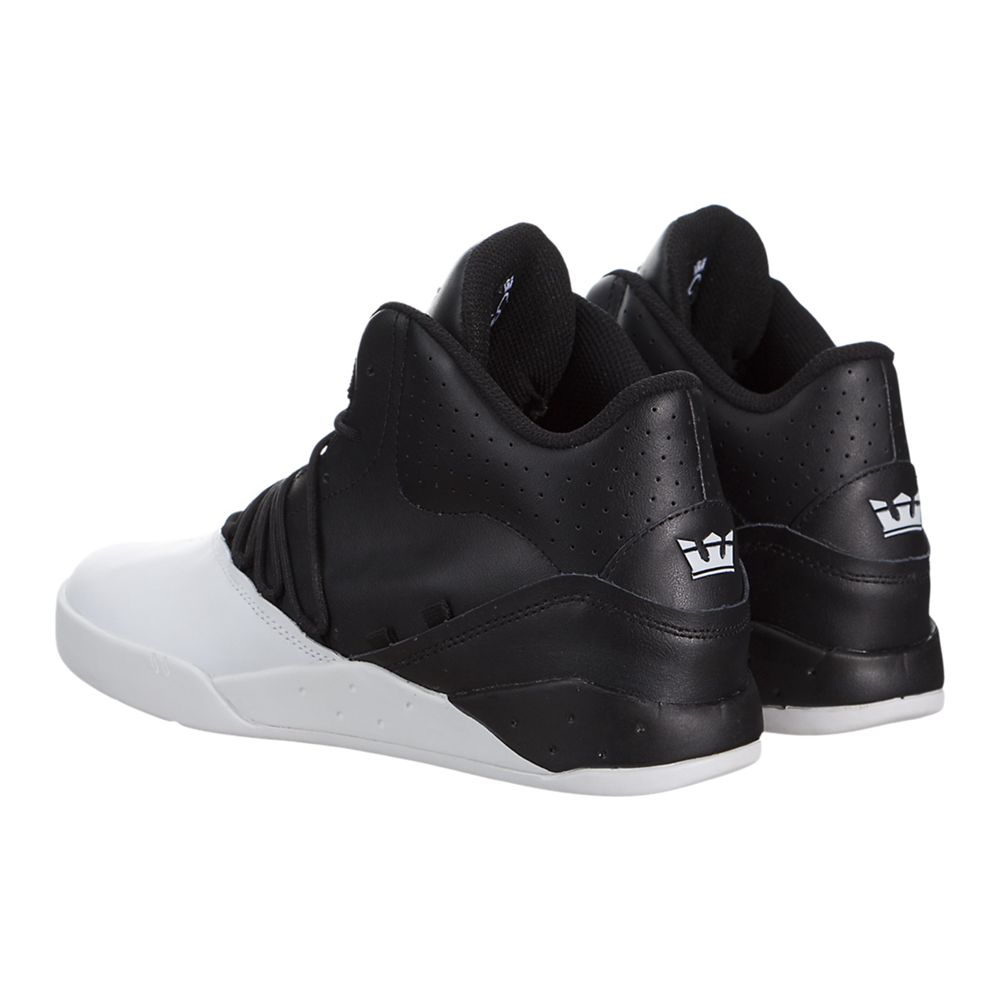 Baskets Supra Estaban Noir Blanche Black/White Homme | BBW-70168003